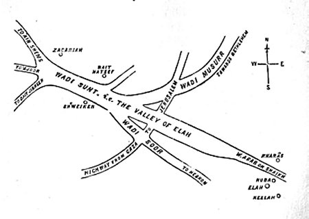 Plan of Vale of ’Elah