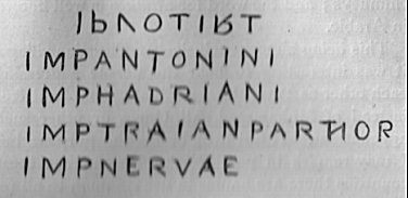 Milestone inscription
