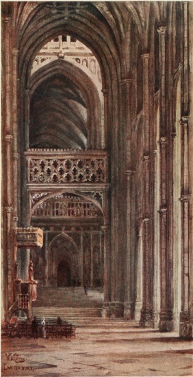 CANTERBURY INTERIOR OF THE NAVE