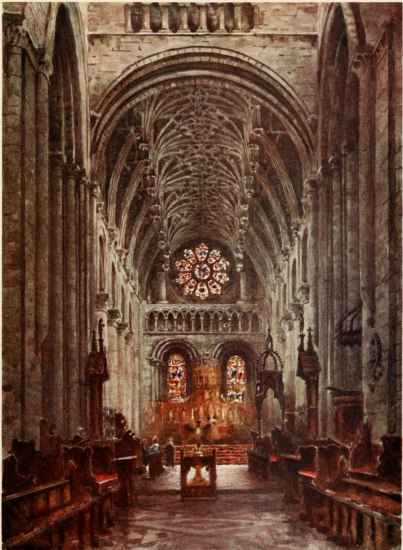 OXFORD CHRISTCHURCH. INTERIOR OF THE NAVE