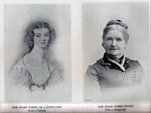 Ellen Nussey as schoolgirl and adult
