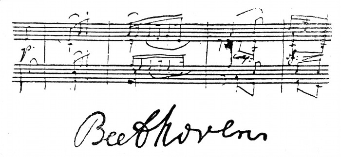 BEETHOVEN'S HANDWRITING BEETHOVEN'S HANDWRITING