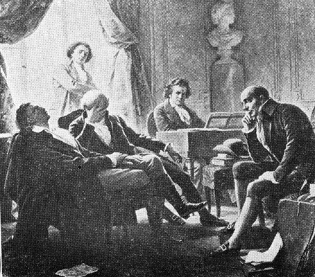 BEETHOVEN PLAYING FOR HIS FRIENDS BEETHOVEN PLAYING FOR HIS FRIENDS
