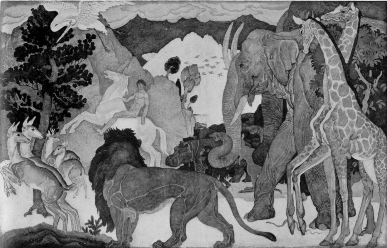 God had given the Man and Woman no time to pack. He had marched them beyond the walls and locked the golden gates of Eden against them forever.