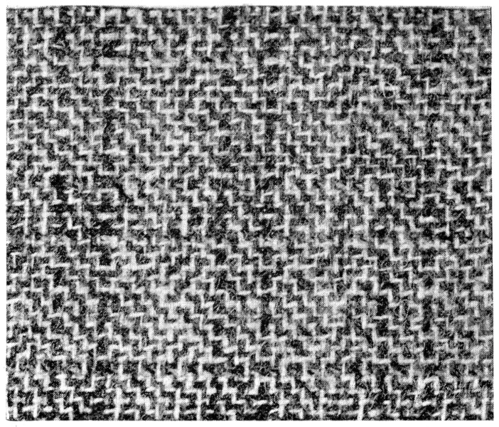 Mat and twill weave