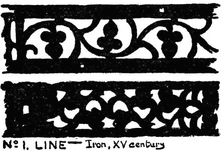No. 1. LINE. Iron, XV Century