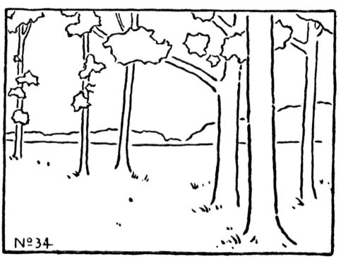 No. 34. Landscape Reduced to its Main Lines.