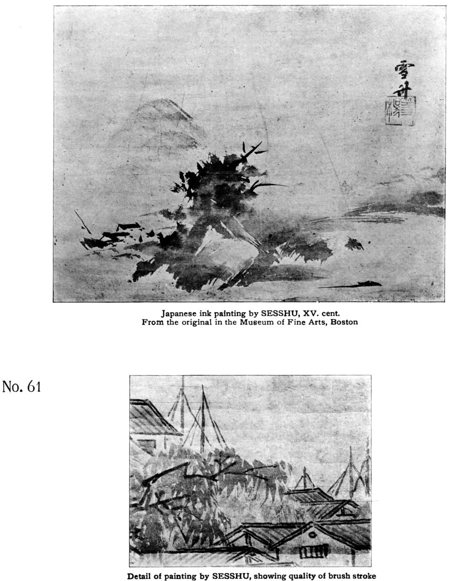 No. 61. Painting and detail of painting by SESSHU.