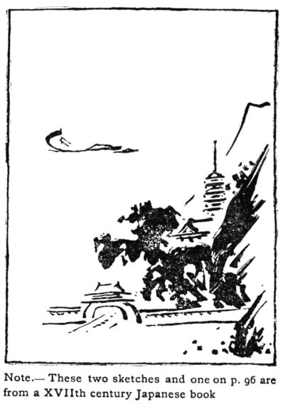 Sketch from a XVIIth century Japanese book