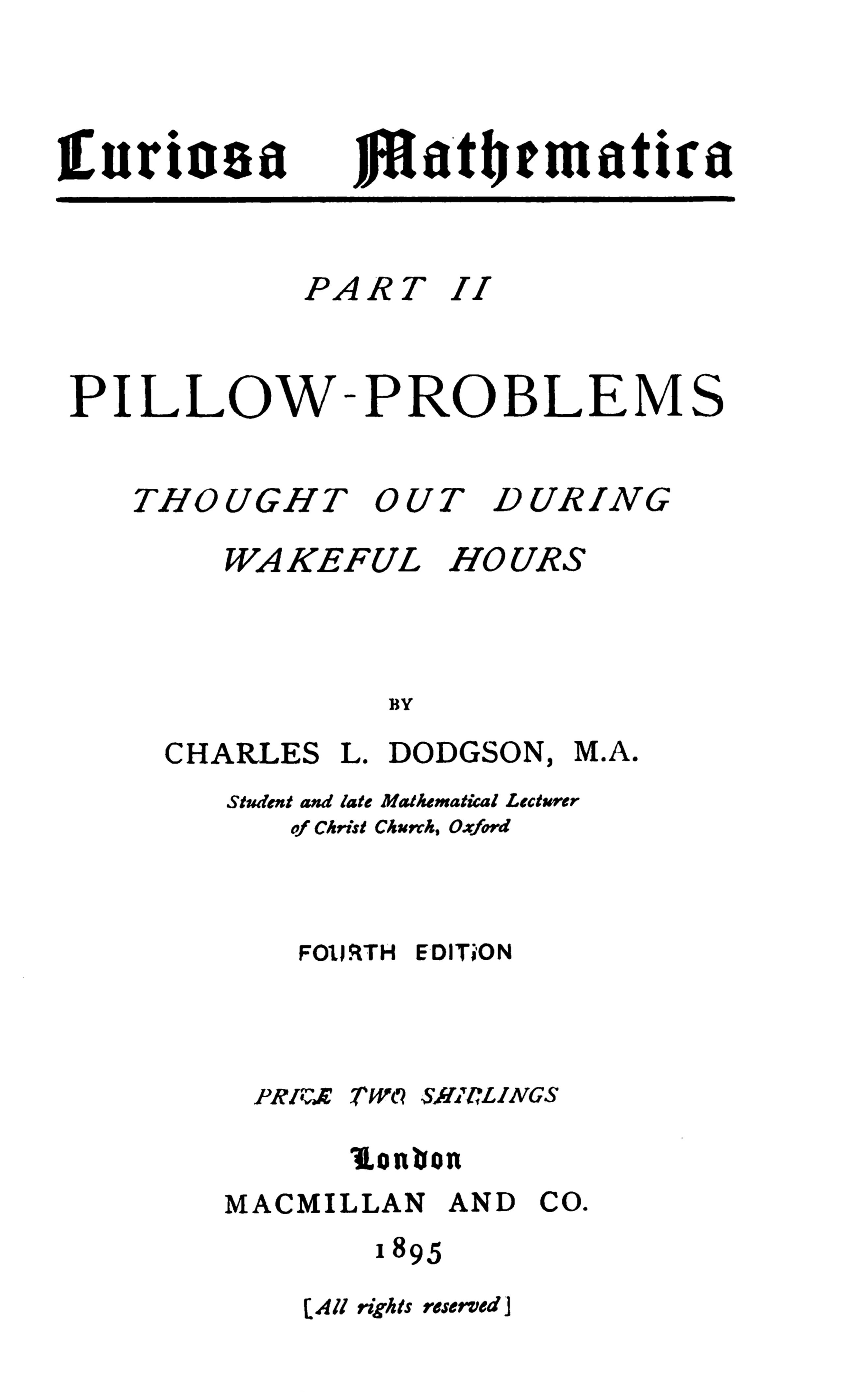 This book offers 72 math puzzles solved mentally during sleepless nights, covering arithmetic, algebra, and geometry.