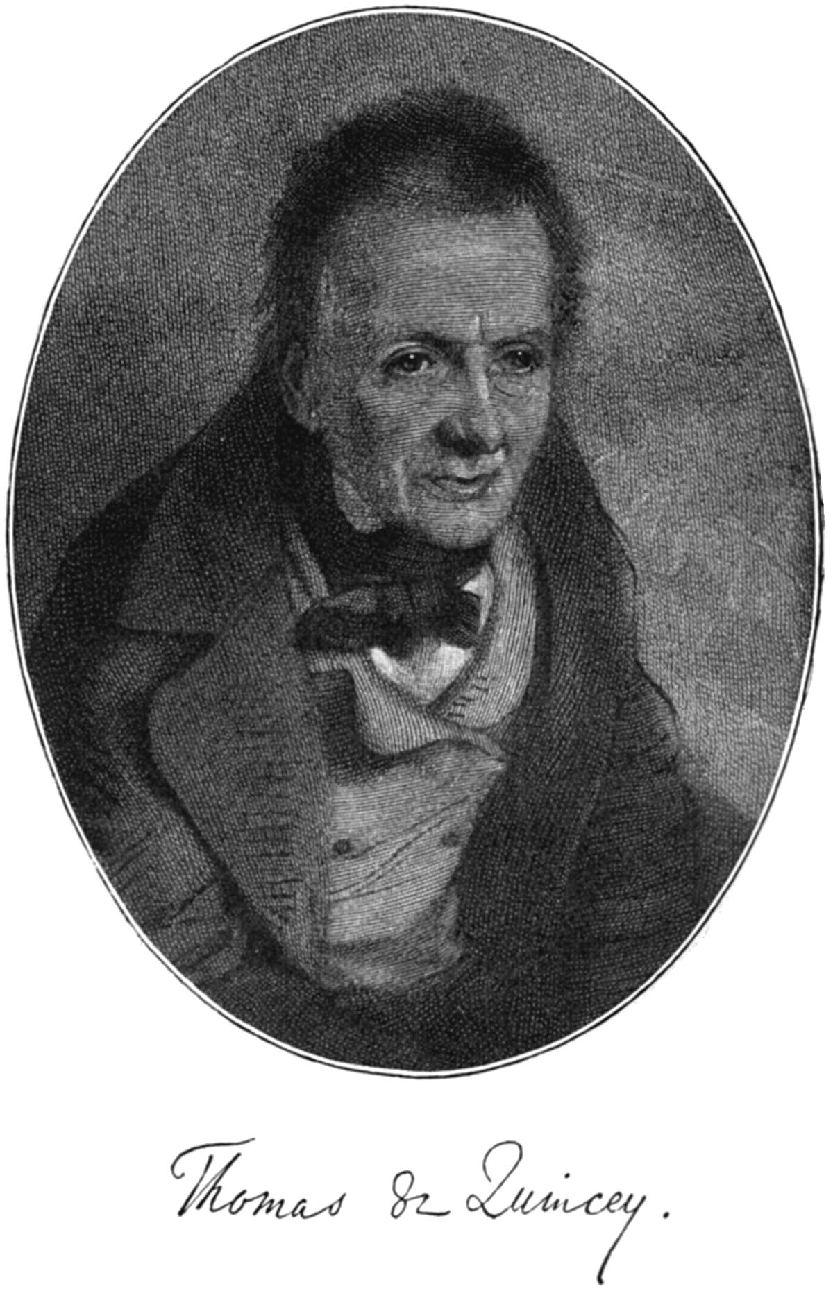 Thomas de Quincey Thomas de Quincey