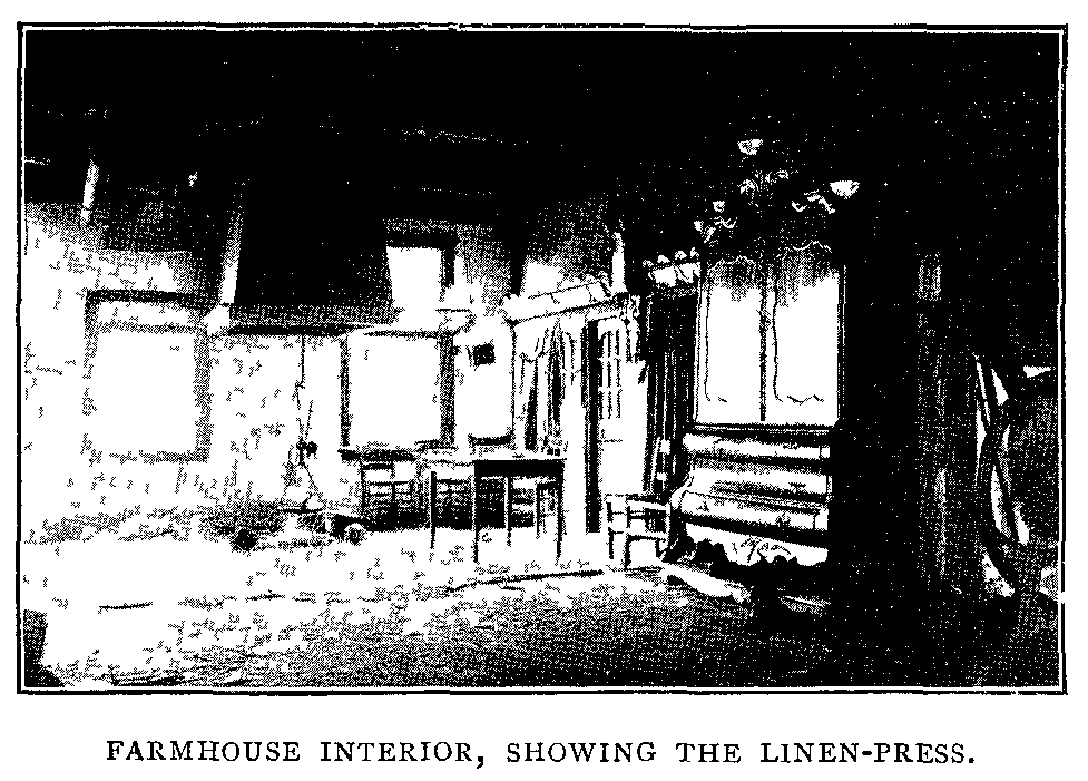 Farmhouse Interior, showing the Linen-Press. Farmhouse Interior, showing the Linen-Press.