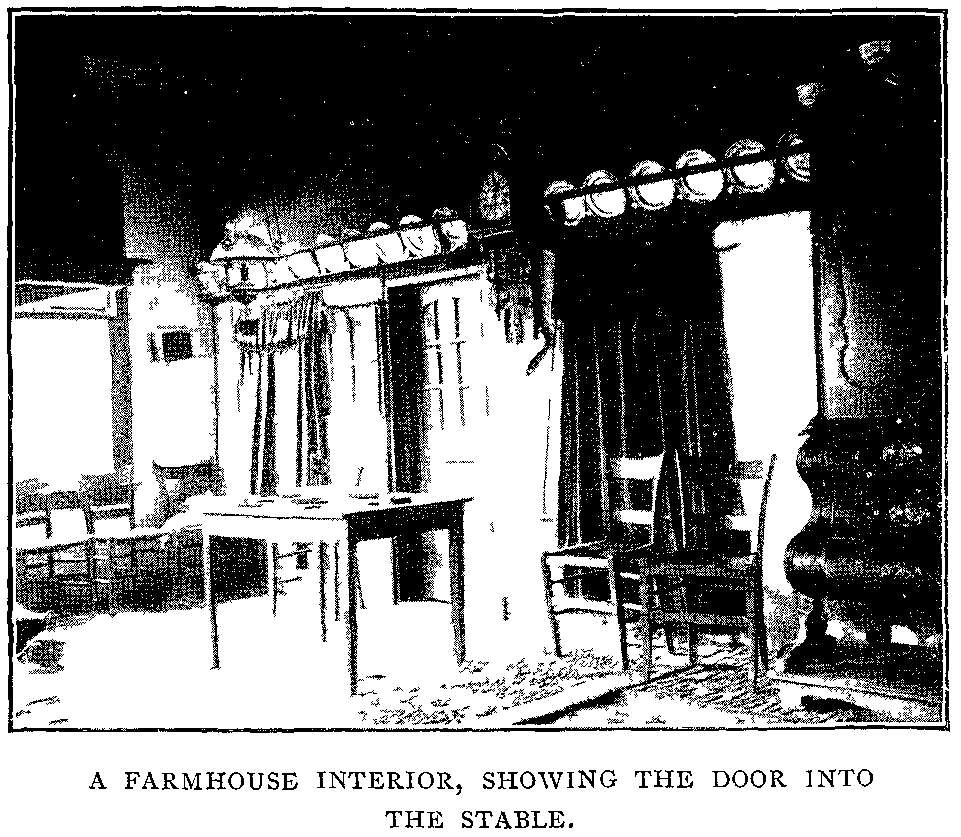 A Farmhouse Interior, Showing the Door into the Stable. A Farmhouse Interior, Showing the Door into the Stable.