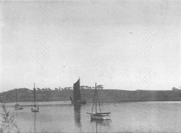 Woodbridge River (evening) where the  “scandal” berthed