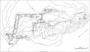 plan of Horn House ruin plan of Horn House ruin
