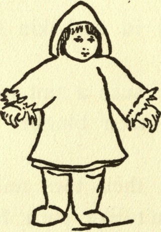 Little Eskimo dressed in seal-skin