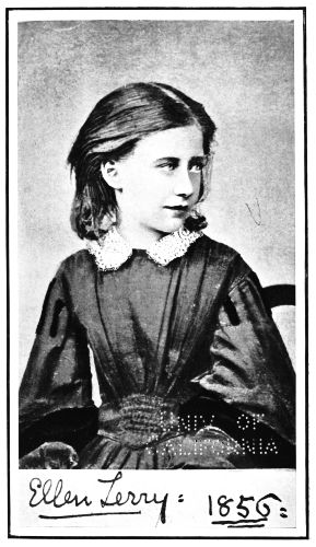 ELLEN TERRY WHEN EIGHT YEARS OF AGE The autograph shows her signature of to-day
