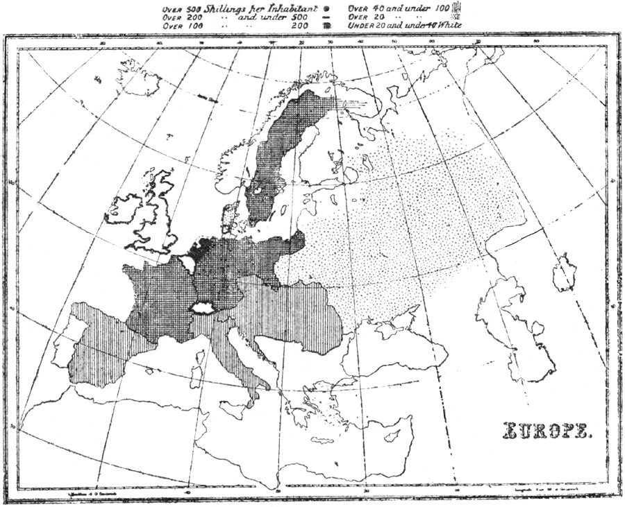 Comparative Value of Foreign Trade in European Countries