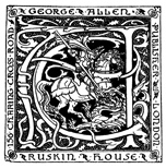 George Allen Publisher, London, Ruskin House. Publisher's Device