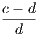 c−-d- d