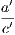 ′ a- c′
