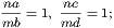 na-= 1, nc-= 1; mb md
