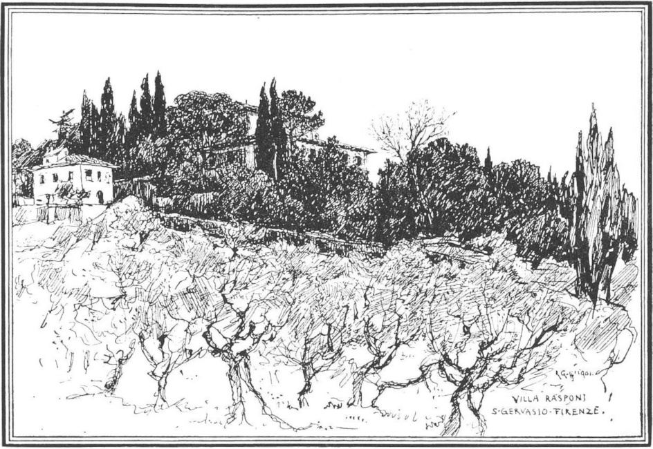 View of the Villa by Col. Goff