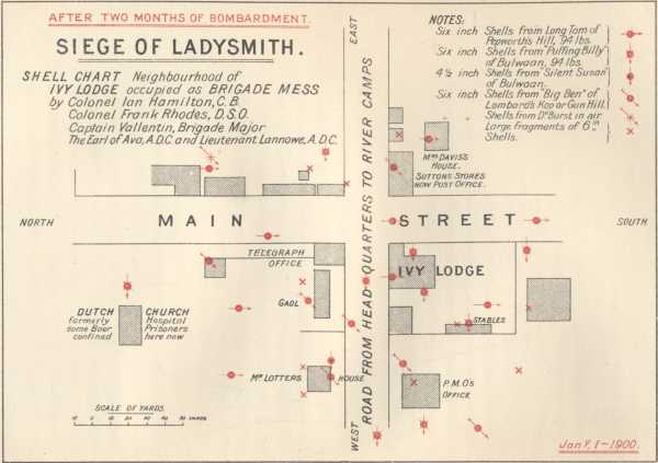 SIEGE OF LADYSMITH, AFTER TWO MONTHS OF BOMBARDMENT SIEGE OF LADYSMITH, AFTER TWO MONTHS OF BOMBARDMENT