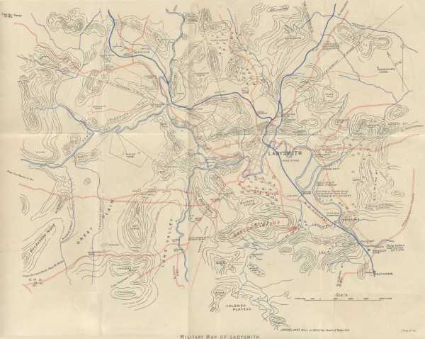 MILITARY MAP OF LADYSMITH MILITARY MAP OF LADYSMITH