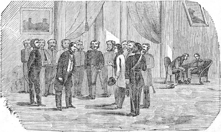HE THEN INTRODUCED ME TO PRESIDENT DAVIS AS A BROTHER OF GENERAL RUGGLES.