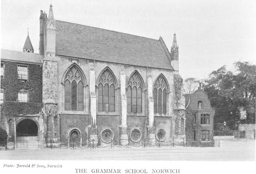 The Grammar School Norwich.  Photo: Jarrold & Sons, Norwich