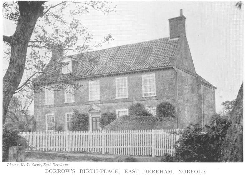 Borrow’s birth-place, East Dereham, Norfolk.  Photo: H. T. Cave, East Dereham