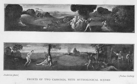 FRONTS OF TWO CASSONES, WITH MYTHOLOGICAL SCENES FRONTS OF TWO CASSONES, WITH MYTHOLOGICAL SCENES