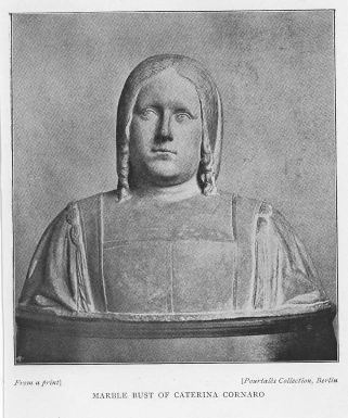 MARBLE BUST OF CATERINA CORNARO MARBLE BUST OF CATERINA CORNARO