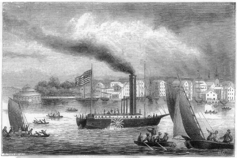 CONSTERNATION AT THE SIGHT OF FULTON'S MONSTER.