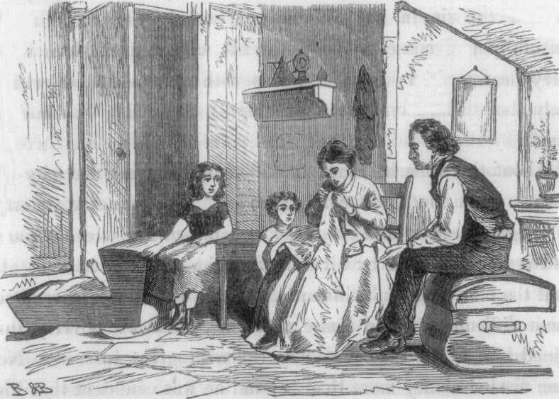 HOWE'S FIRST IDEA OF THE SEWING-MACHINE.