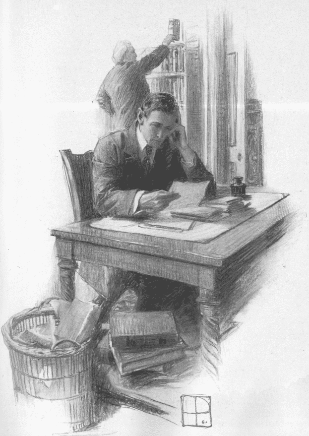Illustration: Here and there appeared the name of a woman Page 144