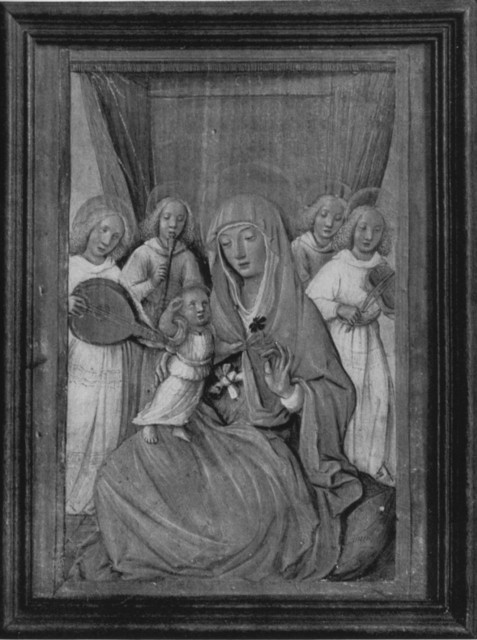 Madonna and Angels. Atelier of Jean Bourdichon, 1457-1521 Madonna and Angels. Atelier of Jean Bourdichon, 1457-1521