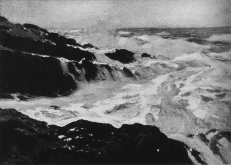 Moonlit Surf, Paul Dougherty, 1877- Moonlit Surf, Paul Dougherty, 1877-