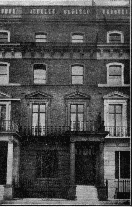 No. 36 Onslow Square, Brompton, Where Thackeray Lived From 1853 to 1862.
