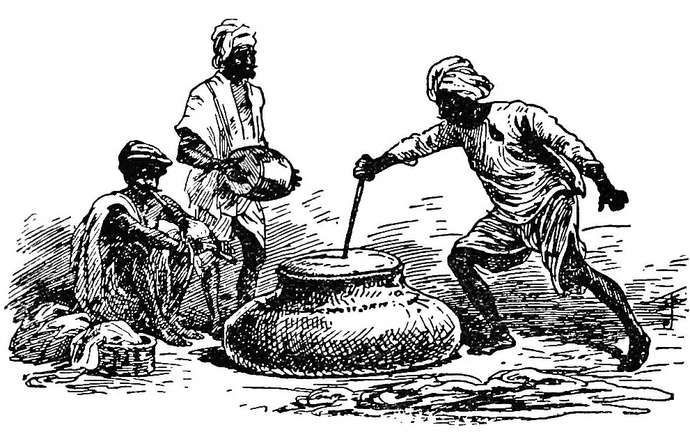 Performer in basket