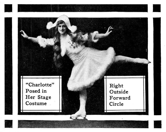 “Charlotte” Posed in Her Stage Costume Right Outside Forward Circle