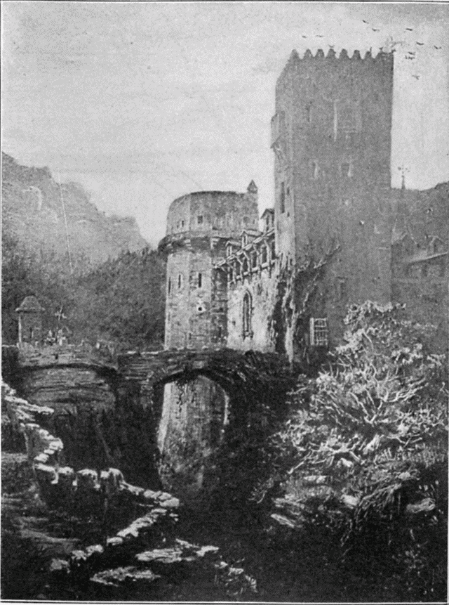 BARONIAL CASTLE IN OLD CASTILE. Illustration: BARONIAL CASTLE IN OLD CASTILE.