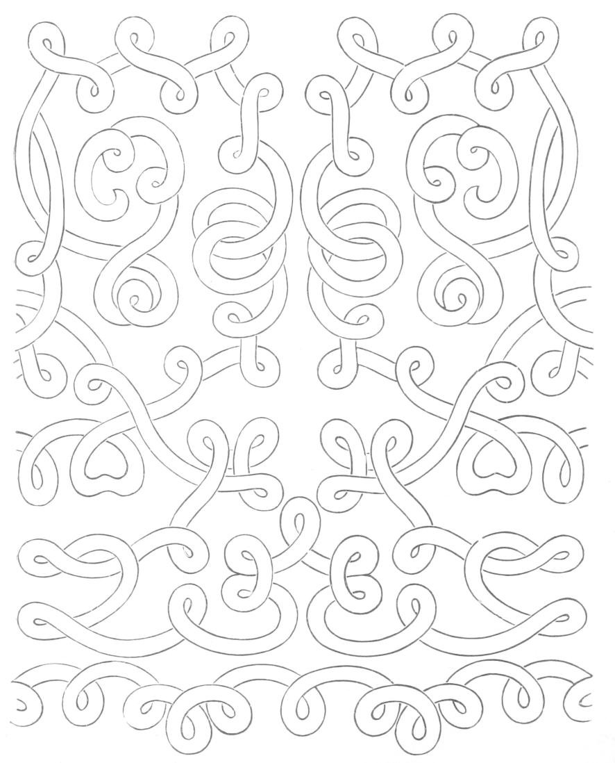 Lace pattern - swirly designs on parchment Lace pattern - swirly designs on parchment