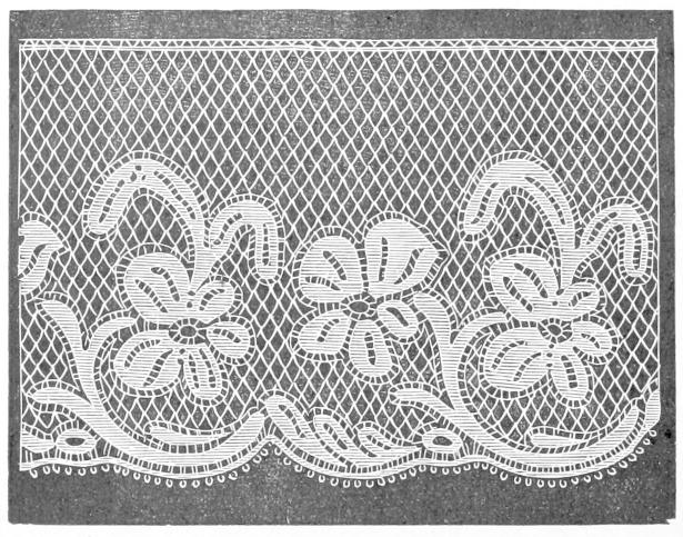 Flowers on rhombic net ground Flowers on rhombic net ground