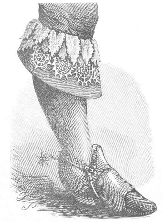 Lace boot top, detail from portrait of Marquis de Cinq-Mars Lace boot top, detail from portrait of Marquis de Cinq-Mars