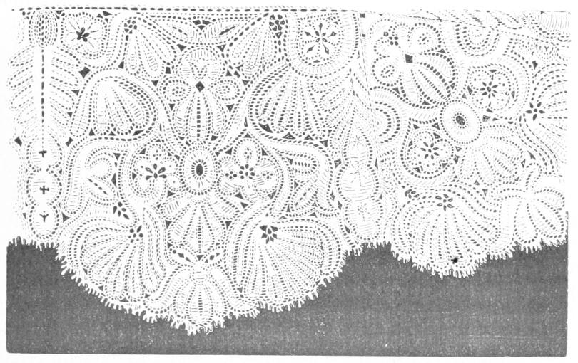 Densely worked lace Densely worked lace
