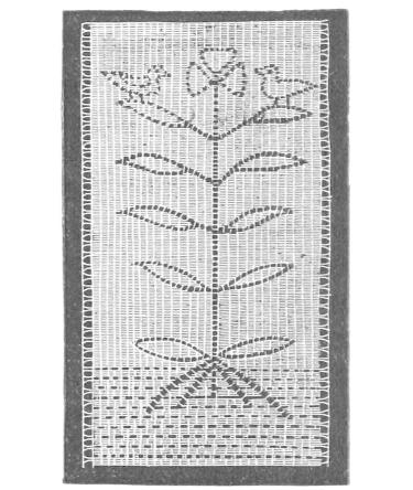 Lace with the voids forming a tree with birds Lace with the voids forming a tree with birds