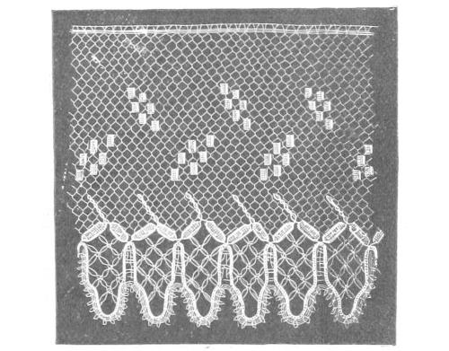 Lace with small filled rectangles Lace with small filled rectangles