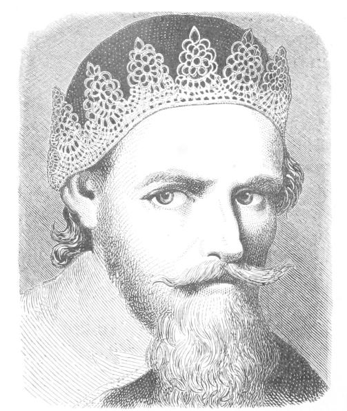 Bearded man with lace resembling coronet Bearded man with lace resembling coronet